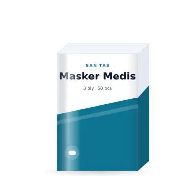 Masker Medis 3 Ply 50 pcs
